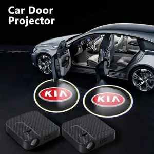 Car Door Welcome Lights Projector - Smart Auto Induction Logo, Easy Install LED Accessories for Night Safety & Vehicle Customization