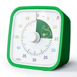 Yunbaoit Visual Electronic Timer with Protective Case, 60 Minute Kitchen Countdown Tool for Kids and Adults, Silent Low Battery Reminder for Effective Time Management