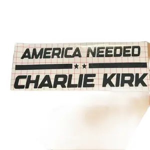 America Needed Charlie Kirk Windshield Decals for Cars Windows Walls Durable Weather Resistant Easy Application Stylish Car Merch Bumper Sticker