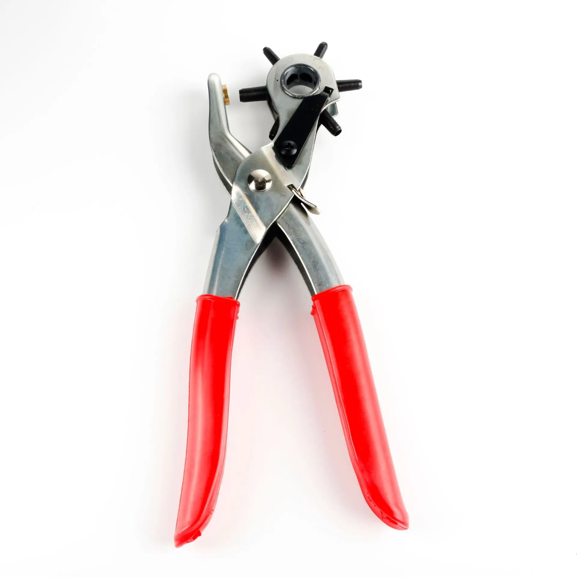 Leather Punch Tool Set, Hand Tools, 6 Sizes Rotating Belt Smooth Hole Puncher, Synthetic Leather DIY Project Accessories for Belts, Watch Straps, Bags