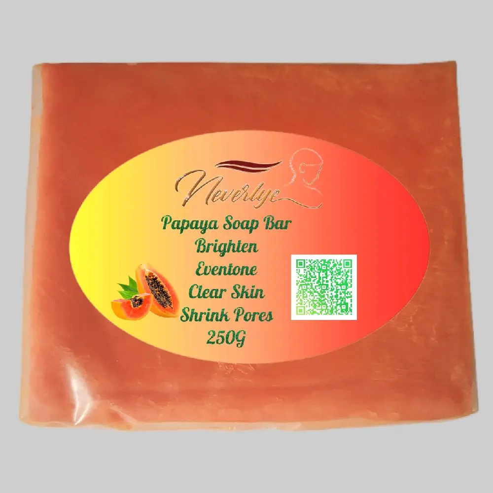 Neverlye Jumbo Papaya Soap (250G) - Hyperpigmentation Treatment, Dark Spot Remover, Acne Control, Brightener, Even Tone, Pore Minimizer, Repair & Cleanser