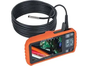 Klein Tools Utility Borescope Inspection Camera, WiFi & Bluetooth, Real-Time Viewing, Durable Orange Housing, For Automotive & Home Inspection