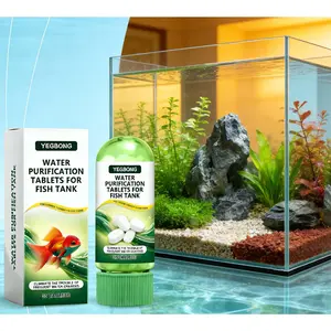 Aquarium Water Purification Tablets – Fast-Acting Water Clarifier for Fish Tank & Pond, Removes Algae Sludge & Odor, Clears Cloudy Water, Safe for Fish Plants, Easy-to-Use Tablets