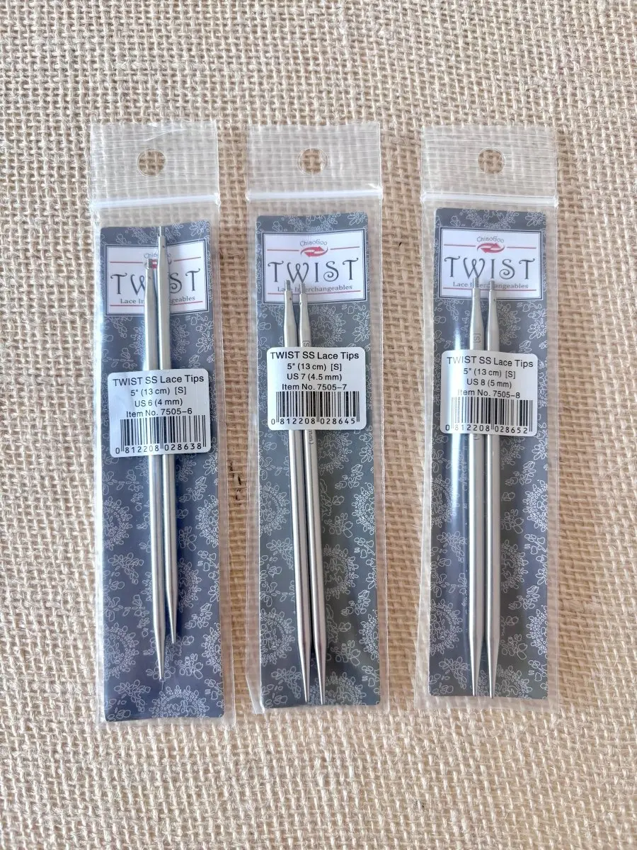 ChiaoGoo | Twist Lace Interchangeable | 5" Small Knitting Needles (Multiple Sizes)