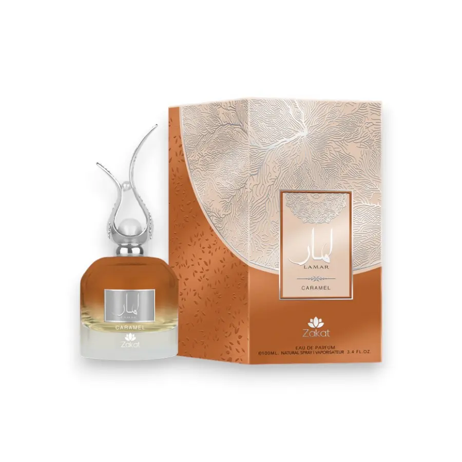 Zakat Parfums | Lamar | Caramel | Eau De Parfum | Unisex Fragrance | 100 ML - 3.4 oz | Sweet & Caramel Notes