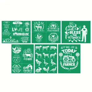New Farmhouse Silk Screen Stencils Farmhouse Self Adhesive Advertising printing and drawing equipment
