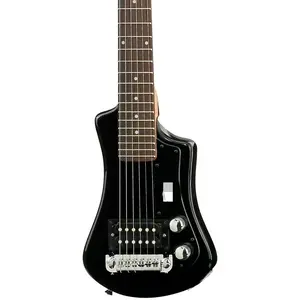 HOFNER Guitar Shorty Travel Electric Guitar in Black