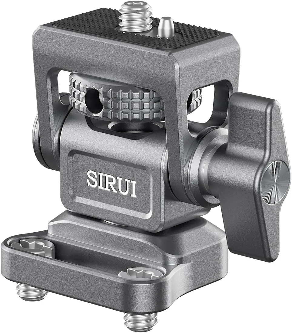 SIRUI Field Monitor Bracket with Dual 1/4" Screws Mount, Swivel 360° and Tilt 180° Adjustable Camera Monitor Holder for 5" and 7" Monitor, AM-MTS