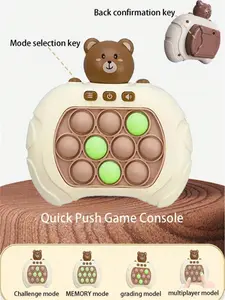 1pc Stress Relief Push Pop Game Machine, Electronic Toys With Popping Bubbles Puzzle Game By Hitting The Mice ,Giochi,Toy>Kids Interactive Games,Vibrating Toy Adult