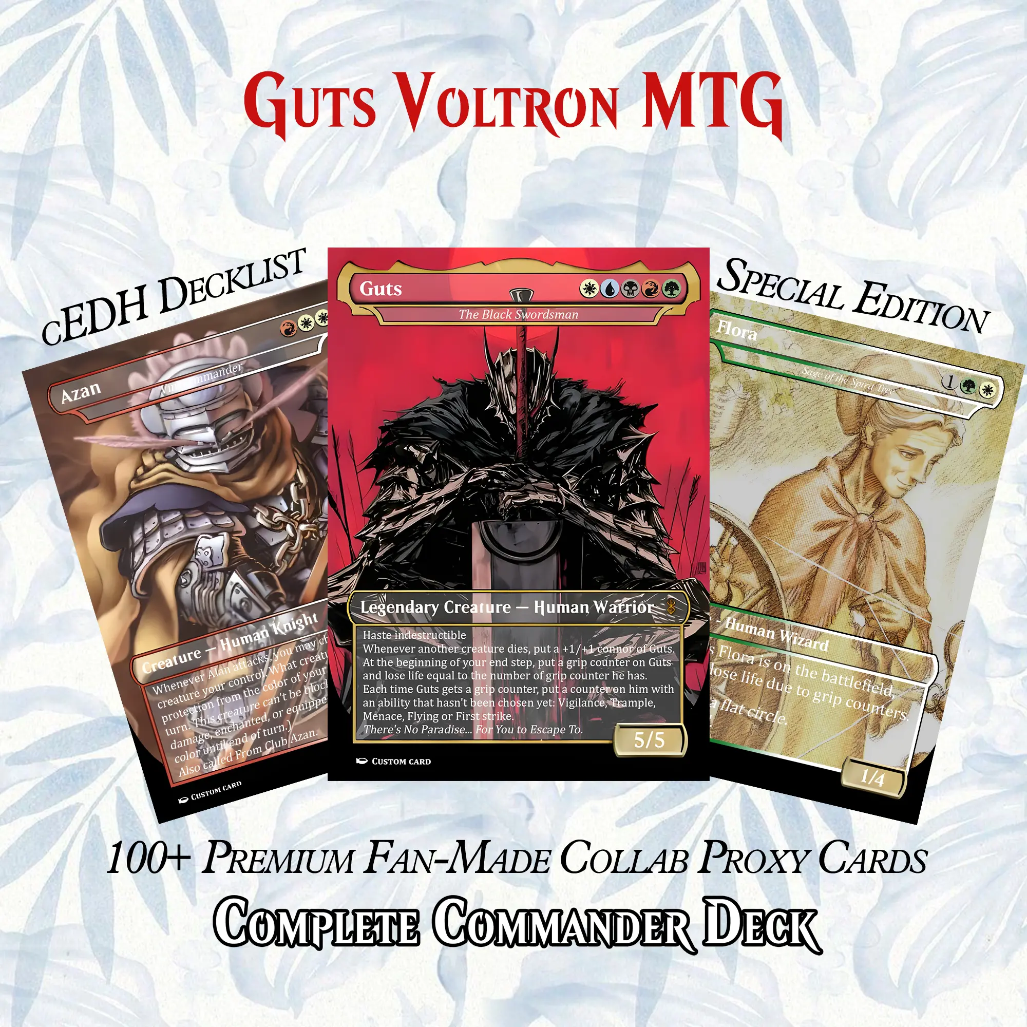 ️ GUTS VOLTRON MTG PROXY COMMANDER DECK +129 Cards – PREMIUM COLLECTOR SET