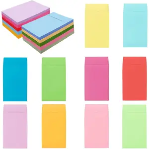 120-Pack 2.25×3.5 Inch Colorful Small Coin Envelopes 10 Vibrant Colors Mini Envelopes for Seeds Small Items Storage with Secure Full-Flap Seal