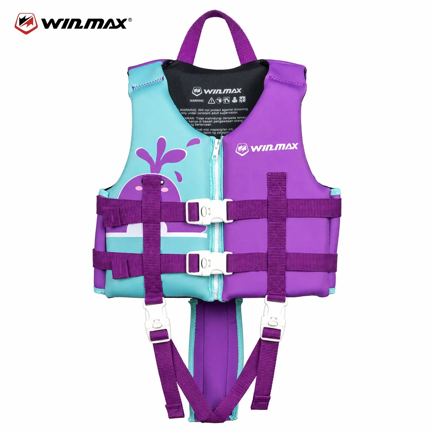 Buoyancy Vest Whale Design Adjustable Float Coat Water Safety Life Jacket Kids Swim Vest S M L Sizes