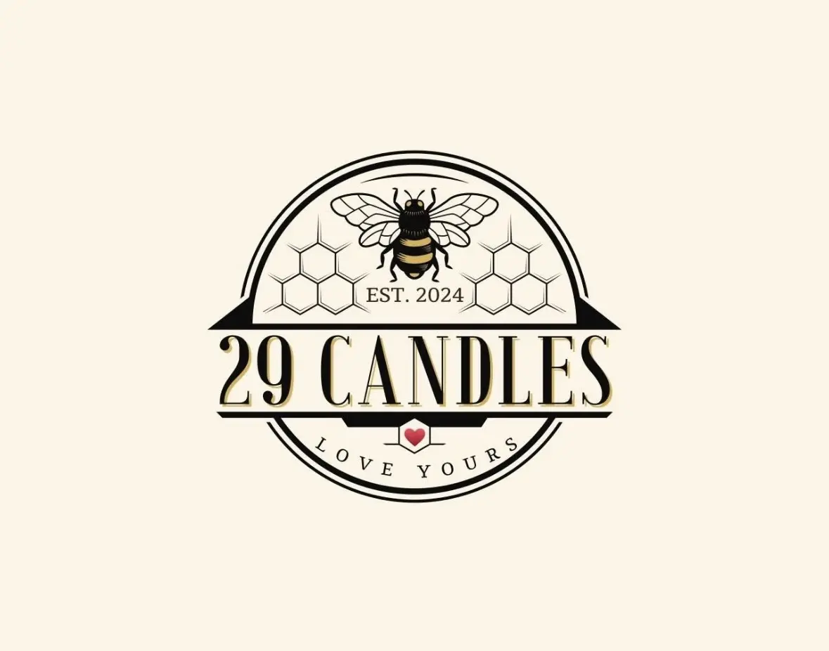 29 Candles Beeswax Wood Wicks Natural Scented Candles Established 2024 Love Yours