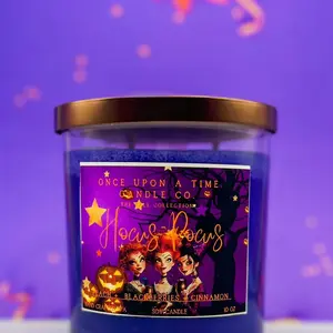 Hocus Pocus Soy Wax Candle-Blackberries, peach, and cinnamon, Halloween