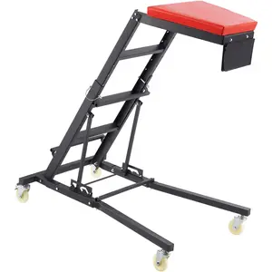 【Summervibes】VEVOR Topside Automotive Engine Creeper,  Adjustable Height Foldable Topside Creeper, 400LBS Capacity High Top Engine Creeper, w/Four Casters, Padded Deck, for Home Garage, Workshop Repair Maintenance