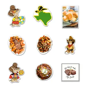 Texas Roadhouse Sticker Pack 9 PCS Vinyl, Art Car Wall Kid Phone Book Stickers, Funny Sticker Decal Decor
