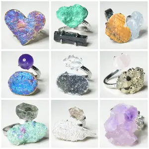 [No.459-467 Tray #17]Unique handmade crystal ring