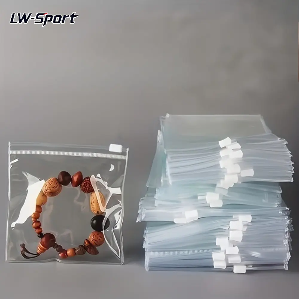 30Pcs/50Pcs Clear PVC Zipper Storage Bags, Reusable Waterproof Resealable Small Plastic Pouches, Anti-dust Transparent Organizer Bags for Jewelry Pills Earbuds Fishing Lures Travel Daily Use