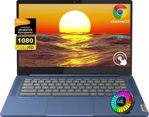 Lenovo Slim 3 Chromebook Laptop, 14" FHD Touch Screen for Student and Business, 8-Core MediaTek 520 Processor, 4GB RAM, 64GB eMMC, 128GB Micro SD, 13.5H Long Battery, Wi-Fi 6, Webcam, Chrome OS