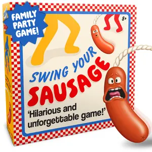 Lucky Egg Swing Your Sausage - Fun Family Party Games for Indoor Games for Adults and Kids - Novelty Toys for Birthdays, Christmases & Festivals