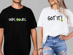 Pickleball Couple Shirt, Funny Matching Pickleball Shirts for Couples, Cute Pickleball Partner Tee, His and Hers Pickleball Gift