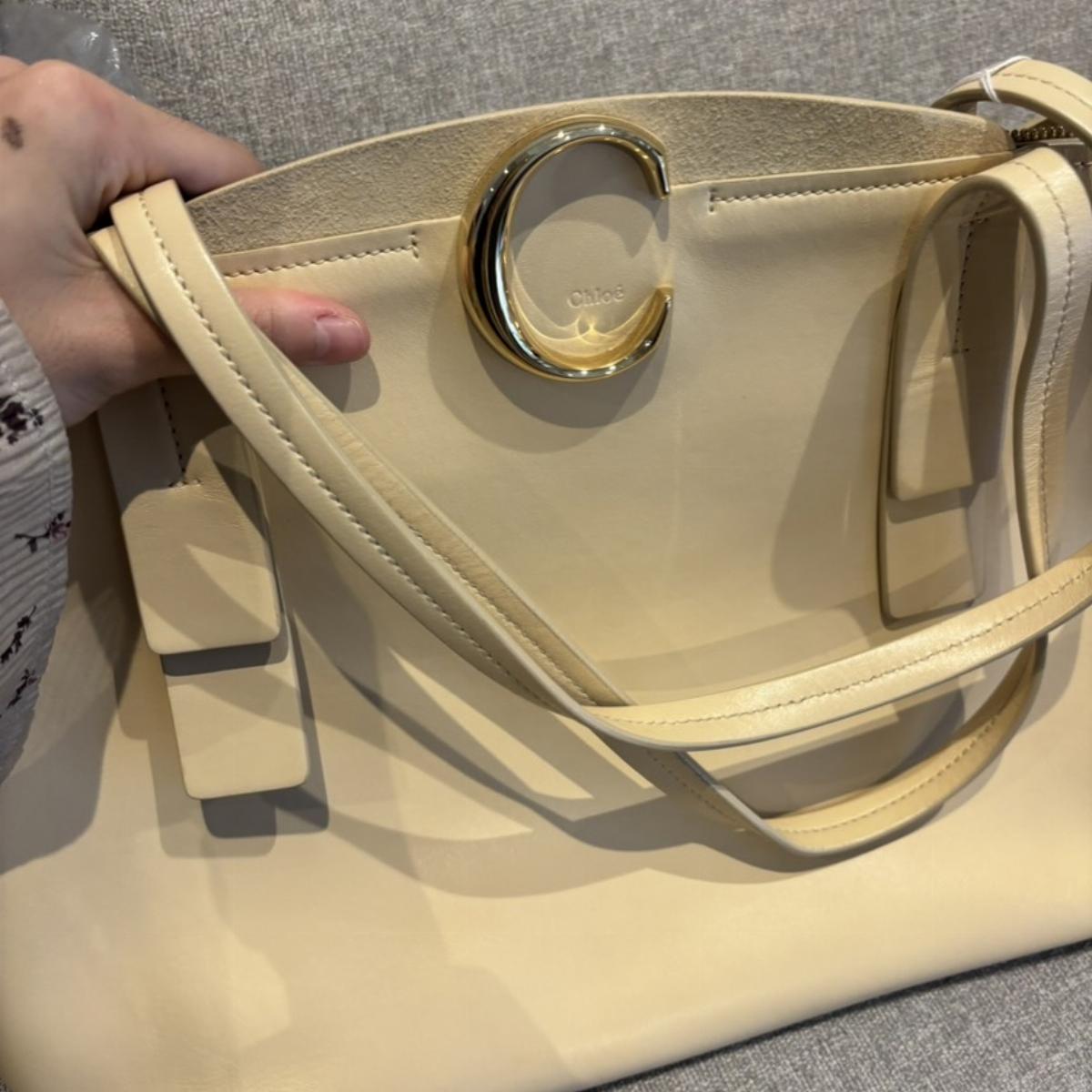 Pre-owned Celine As Shown Shoulder Bags Chloé Medium Zipped "C" Tote Bag al472