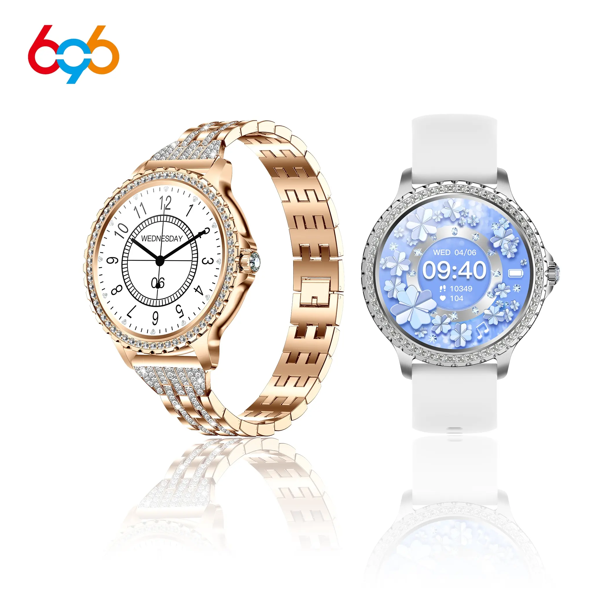 Women's Luxury Smartwatch, IP68 Water Resistant, Waterproof Smart Watch, Bluetooth-compatible, Distance Tracker, Android & iOS Compatible, Perfect Gift, Digital Smart Watch, Waterproof Outdoor Watch, Waterproof Fitness Smartwatches
