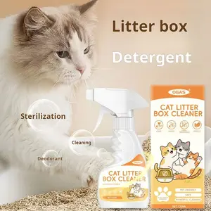 Multi-Effect Pet Cat Litter Box Cleaner, Urine Odor Removal, Odor Eliminator, Concentrated Deodorizer, Soybean Cat Sand Disinfectant, All-In-One Pet Care