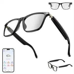 Ai Translation Smart Glasses with Chat Gpt Wireless, 180 Language Lens, Clear Headphone, Speaker Sunglasses for Travel, Meetings, Business