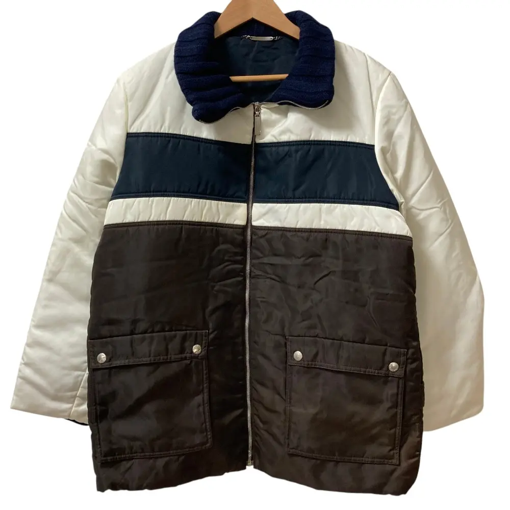 Pre-owned DOLCE & GABBANA Nylon Small Leather Goods Dolce&Gabbana Knit Panel Padded Jacket