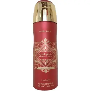 Lattafa Bade'e Al Oud Sublime EDP Body Spray, Unisex Women's Fragrance with Apple and Vanilla Notes, 6.7 oz (200ml) Single Item