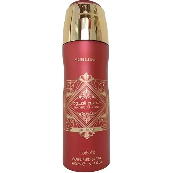 Lattafa | Badee Al Oud | Sublime | Unisex Fragrance | 200 ML | Body Spray | Magnolia - Plum & Apple