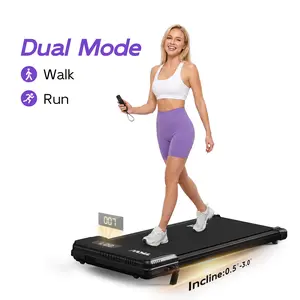 【2026 Fresh Appearance】TKW Under Desk Treadmill with 3% Incline, Brushless Motor, Adjustable Stepper, LED Display, Remote Control, 2.5HP,  Home & Office Use