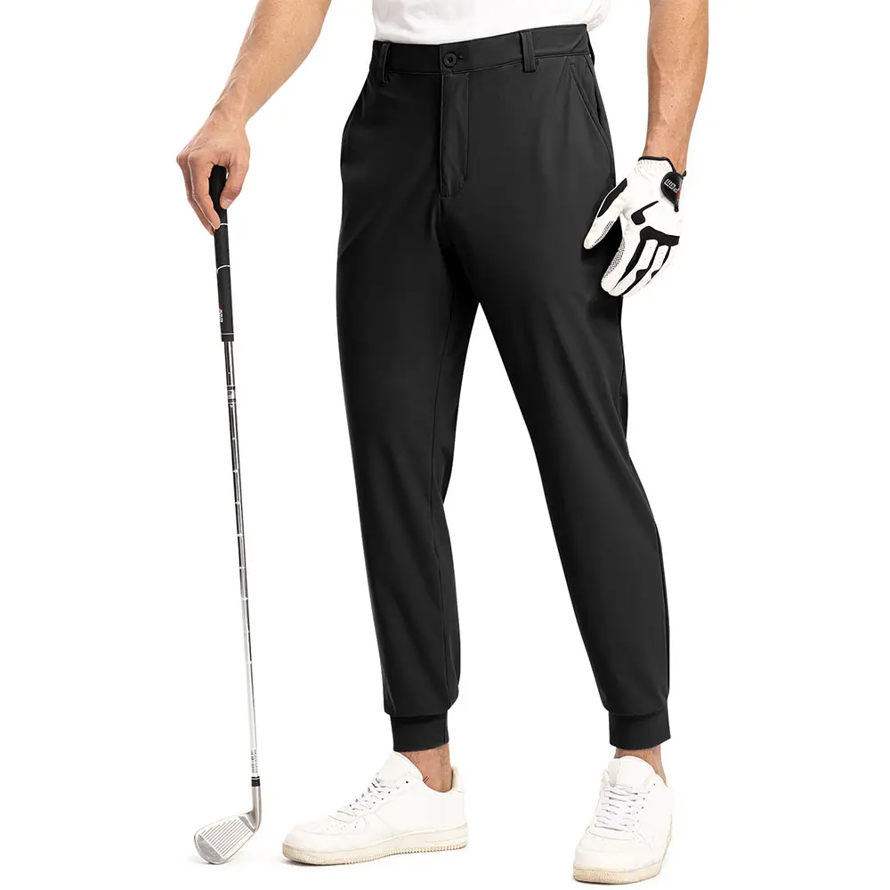 [CLEARANCE] Gopune Men's Lightweight Slim-Fit Stretch Quick-Dry Pants - Casual Dress Work Sweat Pants with Glove/Card Stash, Move with Ease, Machine Washable, Ideal for Outdoor Golf, Fathersday Gift
