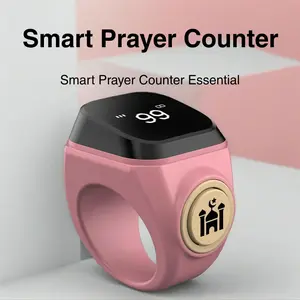 Muslim Prayer Beads Ring, Precision APP Reminder, Waterproof Design, Long Battery Life, 33/99 Prayers, Smart Electronic Rosary