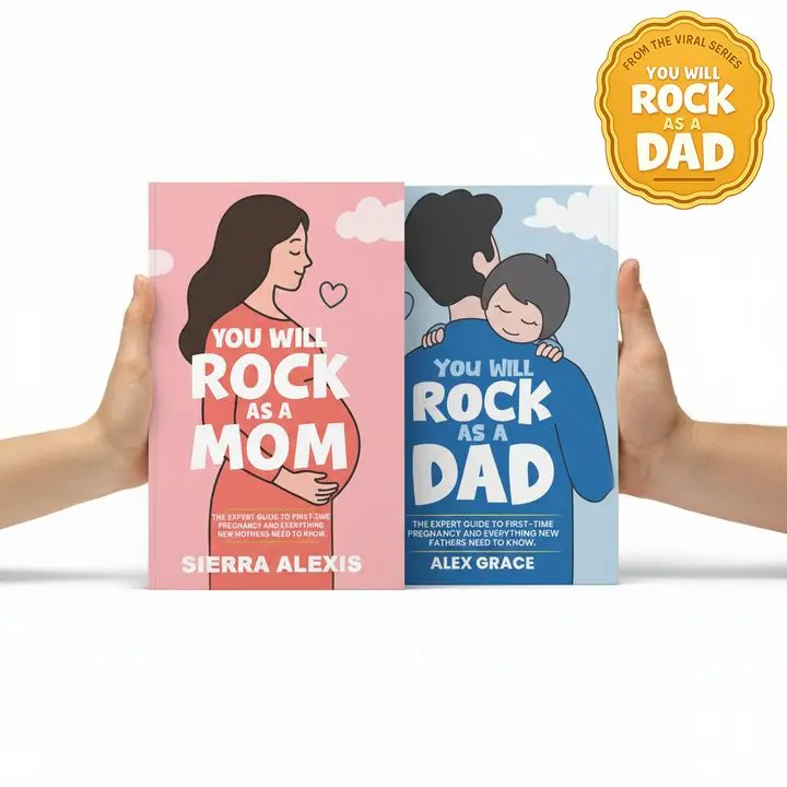 Mom & Dad Parenting Book Bundle - Essential Guides for First-Time Parents, Pregnancy to Postpartum Support