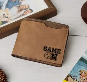 Baseball Game On Engraved Wallet, Custom Engraved, Unique, Sporty, Athletic, Game Day, Baseball lovers, Gift, Craft leather wallet,Slim Wallet,Minimalist,Men’s Wallet,Card Holder,Trendy 2025,Luxury