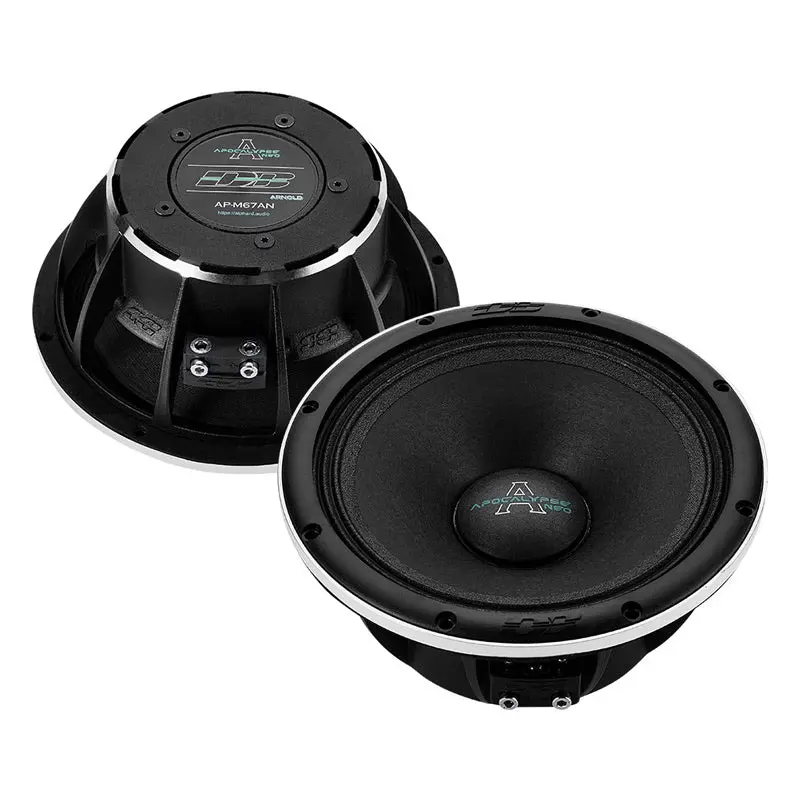 Deaf Bonce Apocalypse AP-M67AN 6.5in 4-Ohm Mid-Range Car Speakers (1 Pair) - Neodymium Magnet, 300W RMS/600W Max Power, Low Distortion, 60Hz-20kHz Frequency Response, Enhanced Car Audio System Upgrade