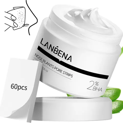 LANBENA Blackhead Remover Peel-Off Mask Kit - 30g Peeling Strip for Nose, Forehead+Chin Use, Warm Soak Ready, Oil Control, Deep Cleansing, Pore Minimizing, Smooth Skin Care for Combination, All Skin Types, Face Masks