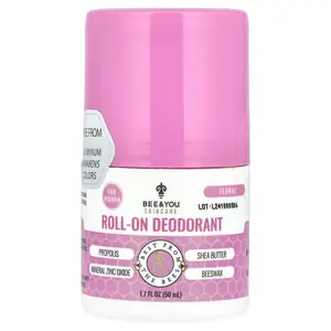 Bee & You Roll-On Deodorant, For Women, Floral, 1.7 fl oz (50 ml)