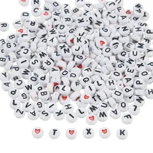 Creative White Round Alphabet Bead Assortment - 400 Pc. for Kids