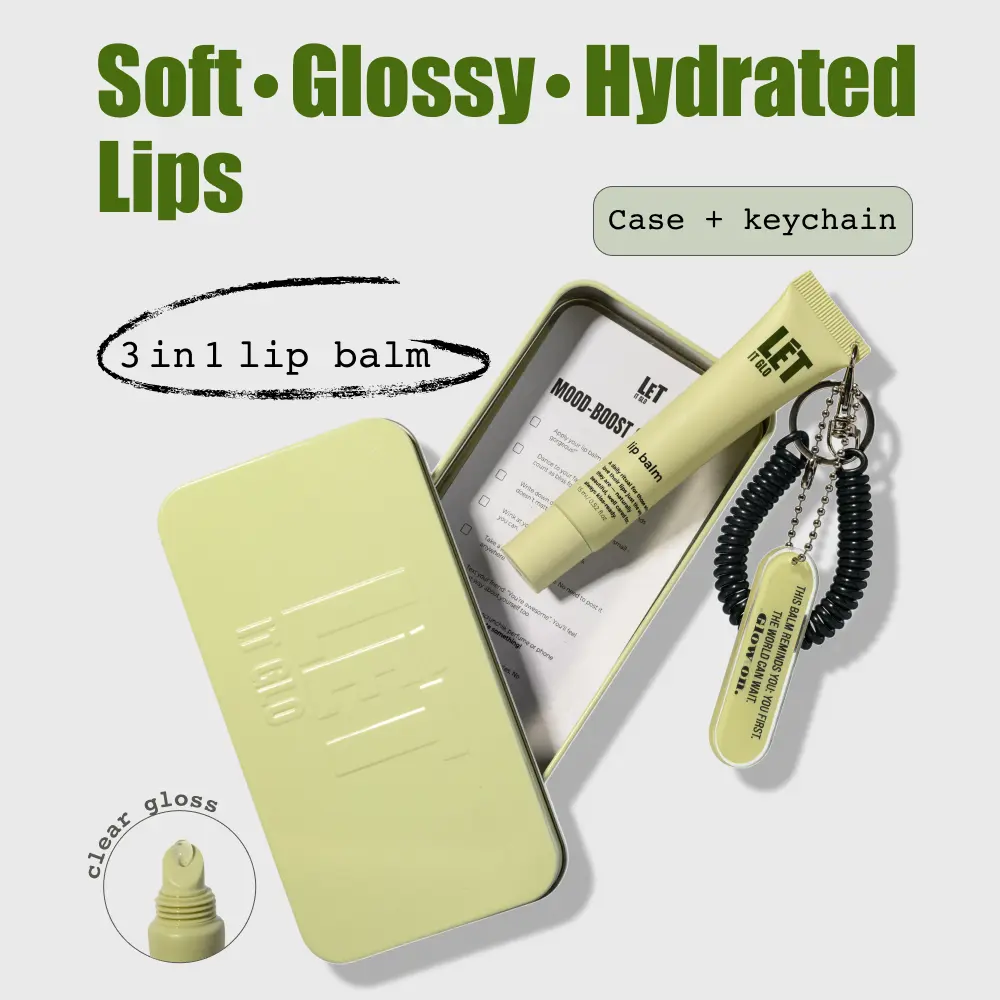 Let it glo Hydrating Mini Lip Care Gift Set with Hydrating Formula for Travel or On-the-Go Use Perfect for Lip Care and Thoughtful Gifts Moisturizing Moisturizing