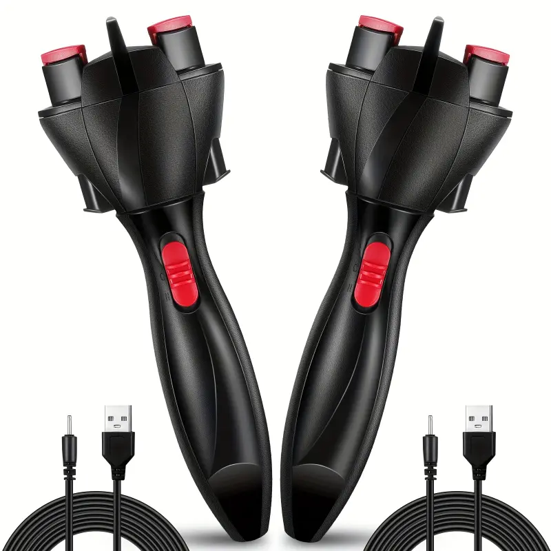 2pcs Automatic Electric Hair Braider Machine USB- Automatic Braiding with Automatic Tangling System, French Braids & Dreadlock Maker for DIY Hairstyling at, for women & Men with Normal Hair (USB-)