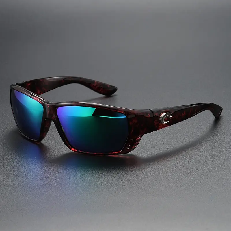 Costaego Costa Del Mar Tuna Alley Unisex Sun Glasses - Matte Black Frame, Grey Polarized 580P Lenses, Fashion Outdoor Sport Goggles for Cycling, Running