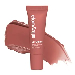 Lip Goals Sheer Glossy Balm - Plumping, Hydrating, Shiny, Tinted, Moisturizing, Lightweight, Non-Sticky, Travel-Friendly, Vegan