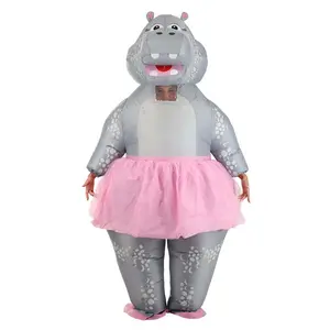 Adult Inflatable Ballerina Hippo Costume