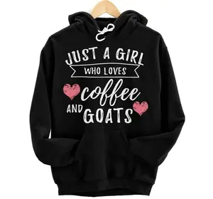 Just A Girl Who Loves Coffee And Goats - Goat Lover Gift Hoodie, Sweatshirt, T-Shirt