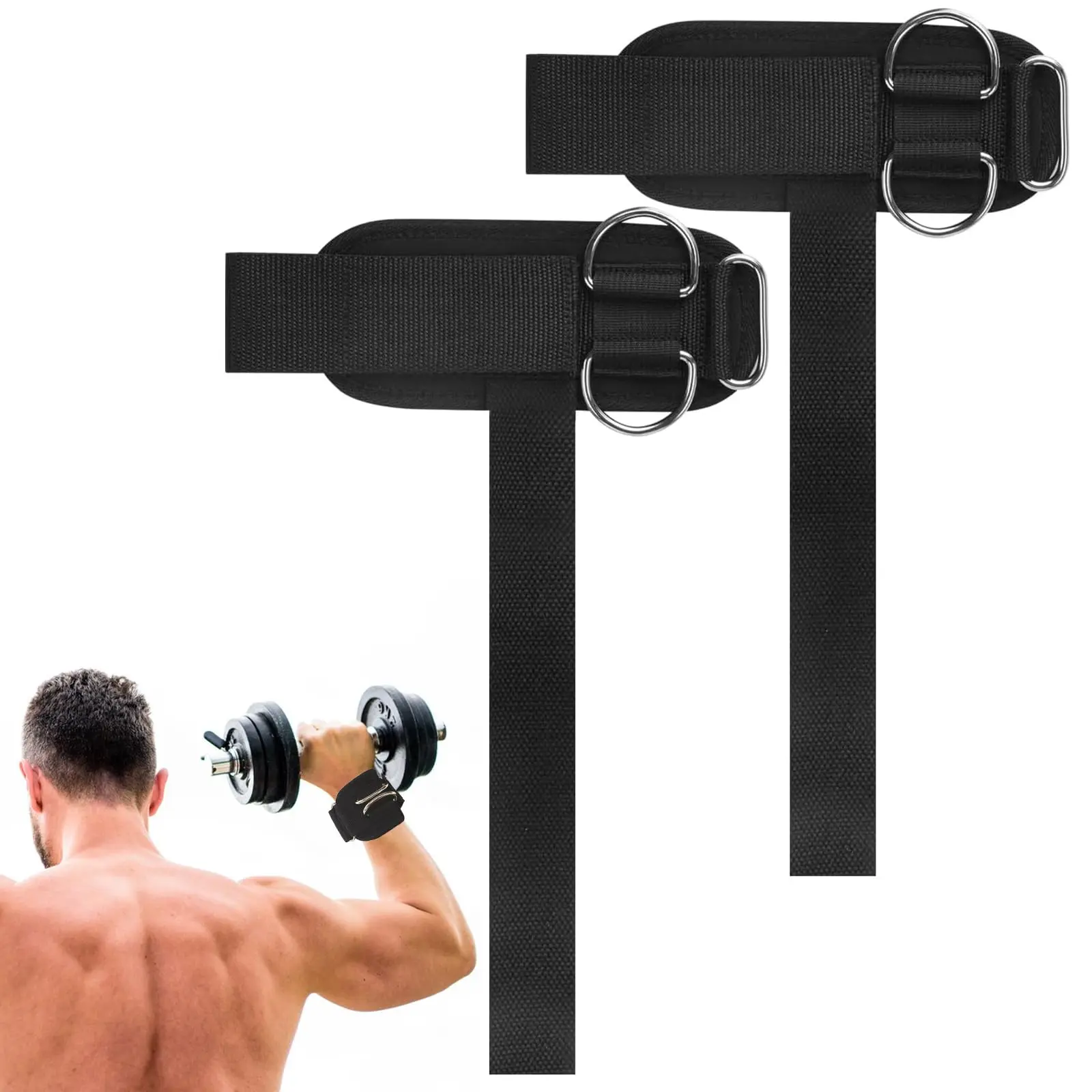 Wrist Brace for Working Out,Wear-Resistant Ergonomic Workout Strength Training Aids - Wrist Protector for Gym | for Pull Up Deadlift Dumbbell Rowing Women Men Teens Adults Youth Family