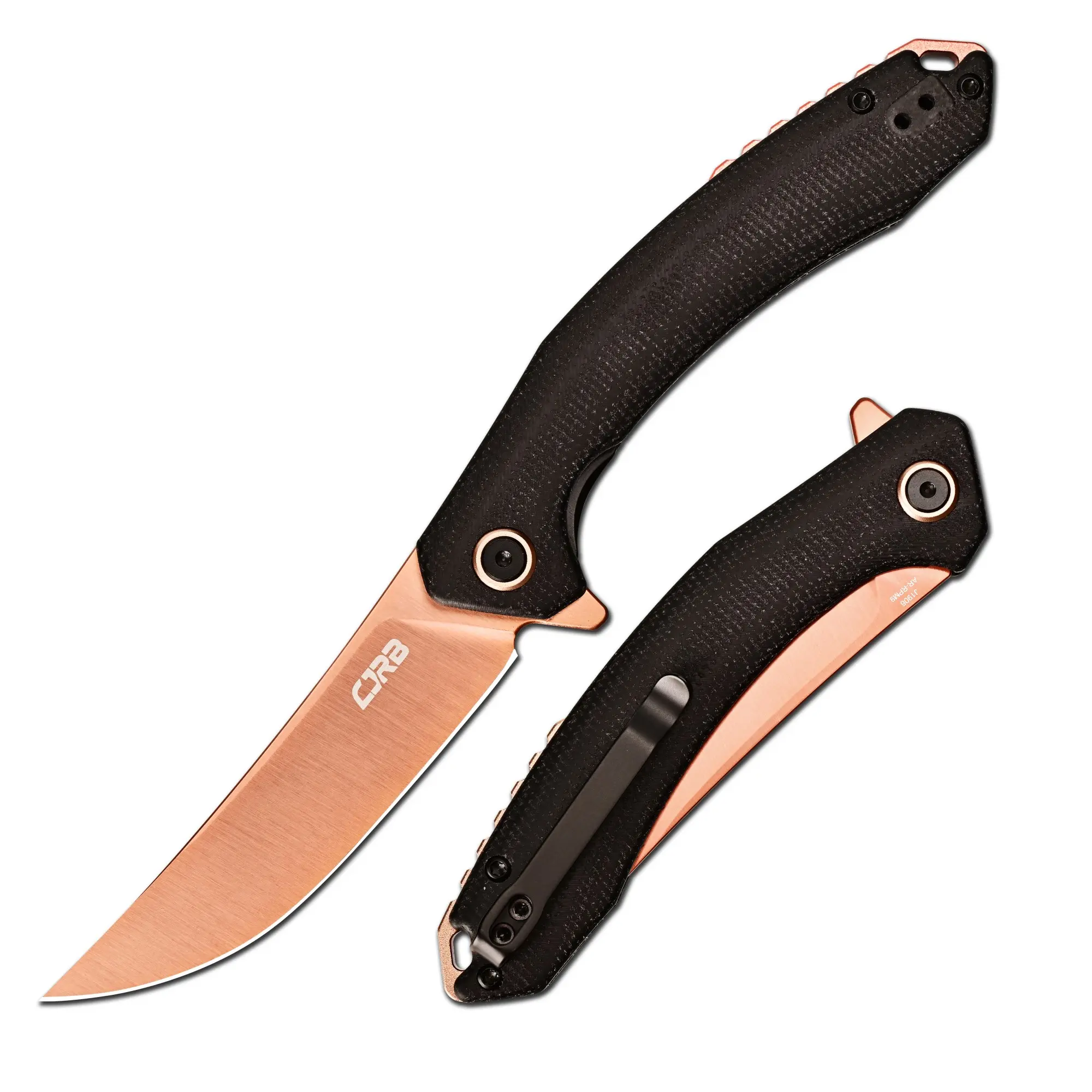 CJRB Gobi Tactical Small Folding EDC Pocket Knife - AR-RPM9 Steel Blade, G10 Handle, Outdoor Multifunctional Tool, Portable Adults' Tactical Accessory, Survival Camping Gear, Mens Gifts, Gifts for Him, Portable Tool Accessories, Tactical Accessories
