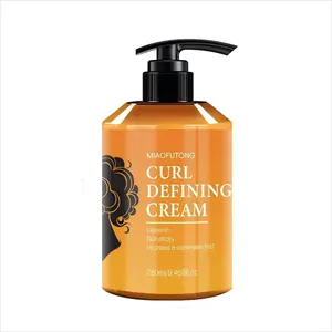 [Hydrating Curl Defining Cream] Hydrating & Frizz-Free 9.5oz (280ml) Castor Oil Curl Defining Cream with Coconut Oil for Dry Damaged Curls | Non-Sticky Smooth Soft Hair, Perfect Gift for Curly Hair Care